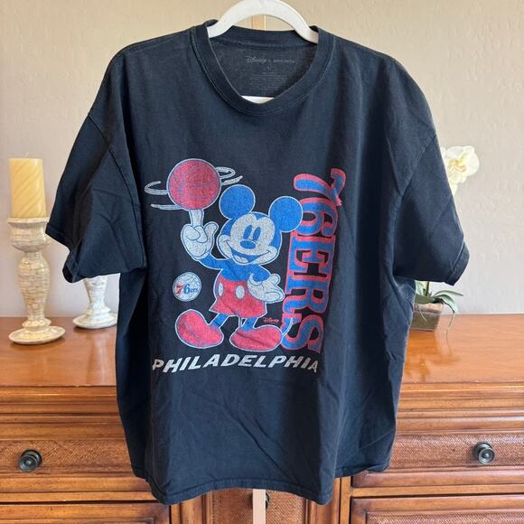 disney x junk food Other - Disney x Junk Food Philadelphia 76ers Mickey Mouse Tee Size L